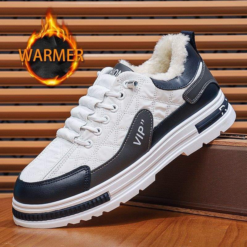 

Зимние холодные и теплые утолщенные мужские хлопковые туфли 2025 универсальные спортивные и повседневные туфли трендовые универсальные туфли мужские 48