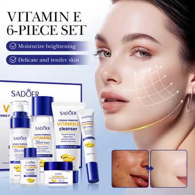Evening Primrose Vitamin E Repair Yüksek Nemlendirici Altı Parçalı Set Kırışıklık Karşıtı ve Yaşlanma Karşıtı Cilt Bakımı Nemlendirici Set