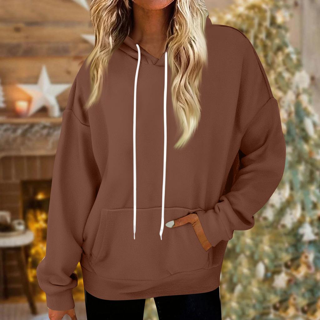 Sudaderas con capucha para mujer Oversized Invierno Felpa Sudaderas lindas Jersey Ropa de otoño invierno a la moda