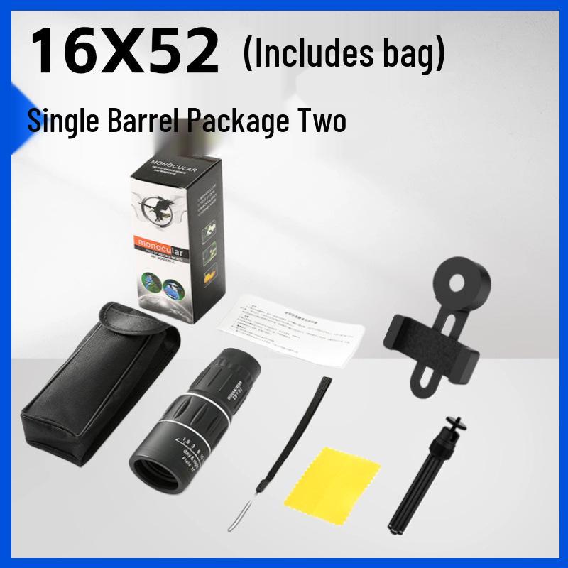 Single Barrel Telescope with HD High Magnification and Low Light Night Vision for Outdoor Concert Mobile Photography