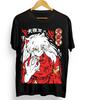 Inuyasha Sesshomaru Tshirt Red Moon Inu Yasha Kawaii Anime Tee All Size