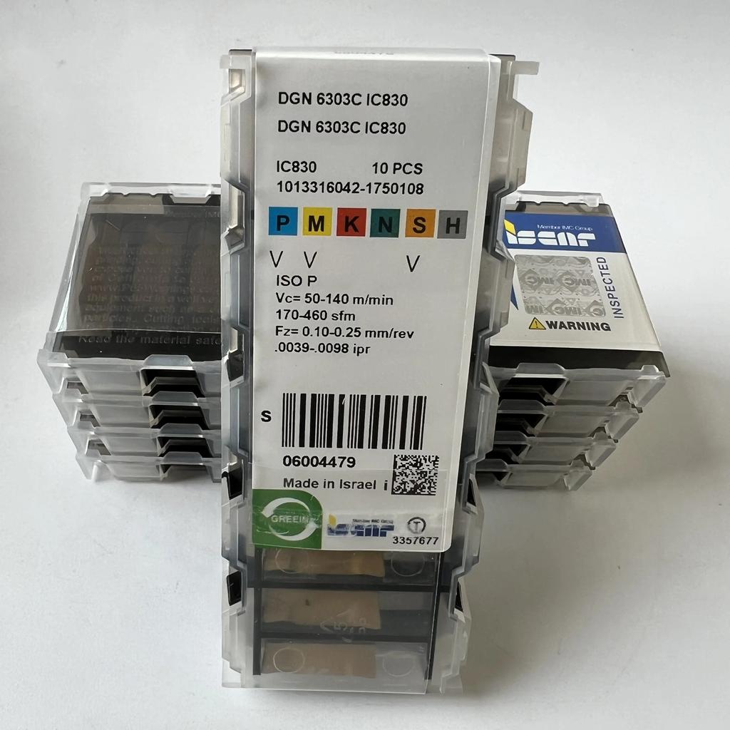 ISCAR / DGN6303C IC830 / Industrial indexable Carbide Inserts 10 Pcs