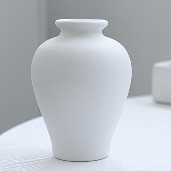 5Pcs/Set Black White Ceramics Flower Vase Modern Flower Holder Container Home Office Table Centerpiece Decorative Floral Plants Vase