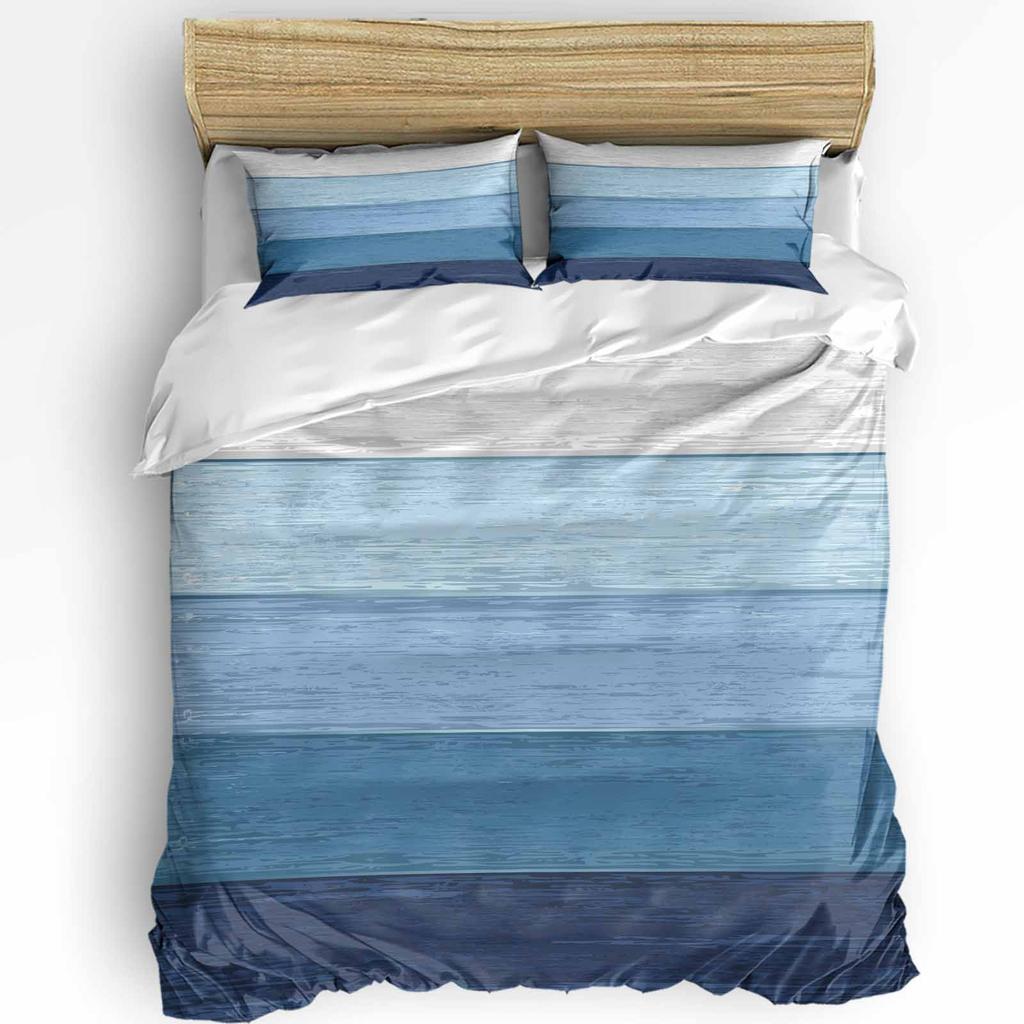 Vintage Wood Texture Duvet Cover Bed Bedding Set Home Textile Quilt Cover Pillowcases Bedroom Double Bedding Set No Sheet