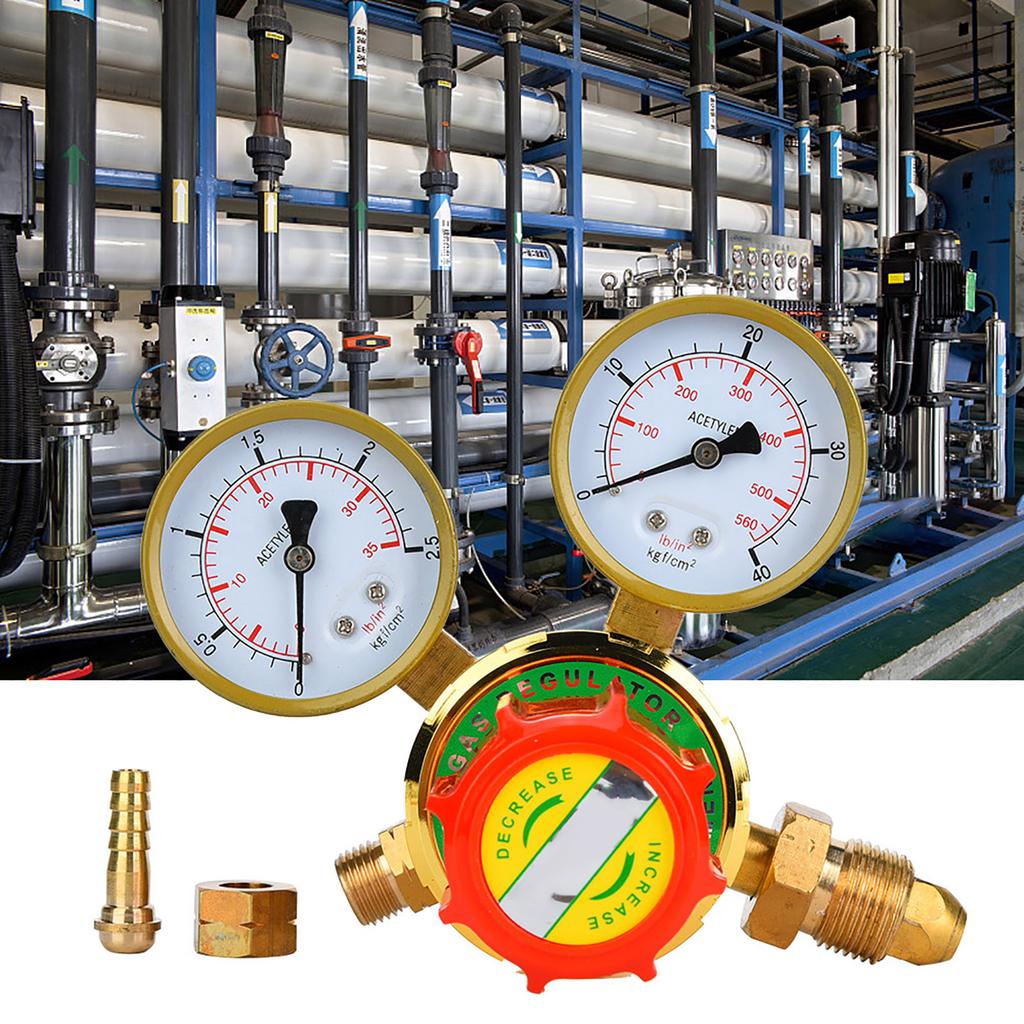 WX YQE?03 60 Acetylene Gauge Meter Gas Acetylene Pressure Reducer for Gas Torch Welding Cutting