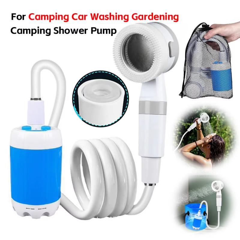 Portable rechargeable handheld shower, pet cleaning supplies, suitable for gardening watering and camping showers.Outdoor shower