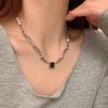 Sweet Cool Freshwater Pearl Zircon Necklace Female Hip Hop Sweet Cool Hottie Premium Design Sense Niche Clavicle Chain
