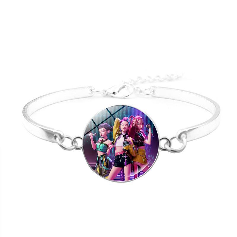 Exclusivo K-Pop Caçadores de Demônios Moda Anime Desenho Animado Pulseira Para Mulheres Acessórios de Joalheria