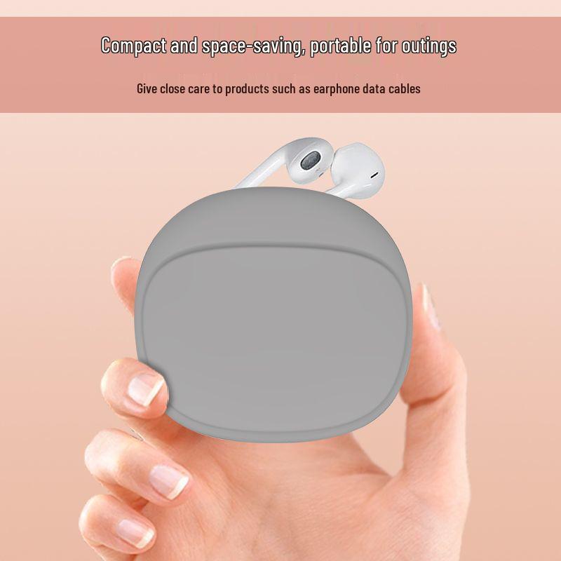Silicone Protective Case for Wired & Wireless Earphones, Data Cables, and Accessories