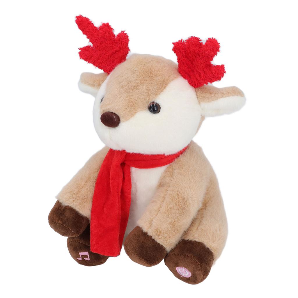Musical Light Up Plush Reindeer Fashionable Skin Friendly Soft Stuffed Light Stuffed Animals Toy