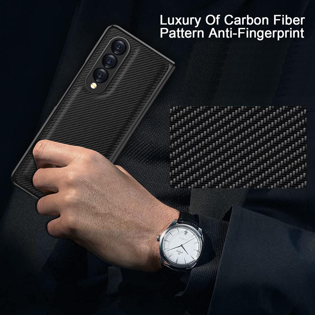 Shockproof Glass Protector Film Case For Samsung Galaxy Z Fold4 5g Fold 4 Fold2 Fold3 Fold 3 2 Carbon Fiber Matte Cases
