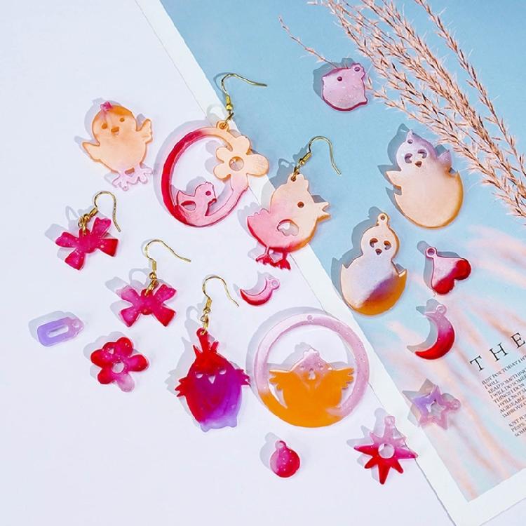 Cat Resin Silicone Molds Animal Epoxy Casting Mold Jewelry Making Keychain Molds