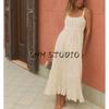 Summer New Product Women's Clothes Bowknot Decoration Patchwork Fashionable Knitted Sling Midi Skirt Dress 6236010