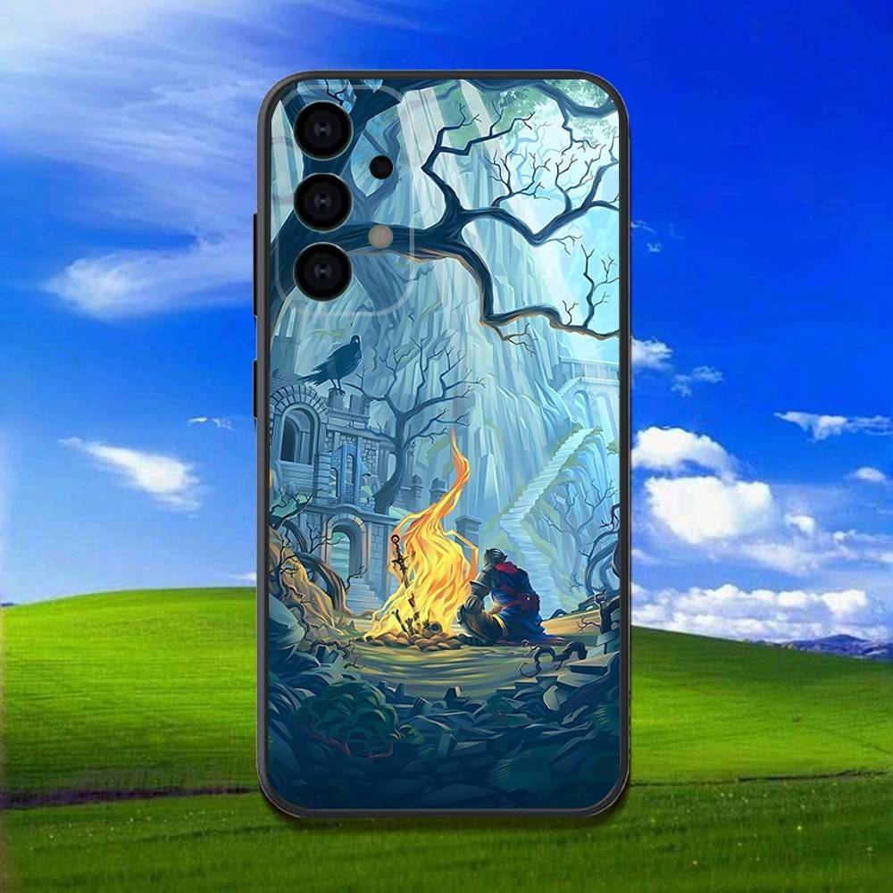 Phone Case For Samsung Galaxy A13,A21s,A22,A31,A32,A52,A53,A71,A80,D-Dark S-Souls Game Soft Black Shell