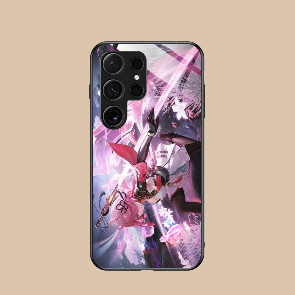 

Wuthering Waves Taoqi Mobile Phone Case for Samsung Galaxy S25 S24 S23 S22 S21 S20 Note20 Plus FE Ultra Glass Colorful Cover Galaxy S25