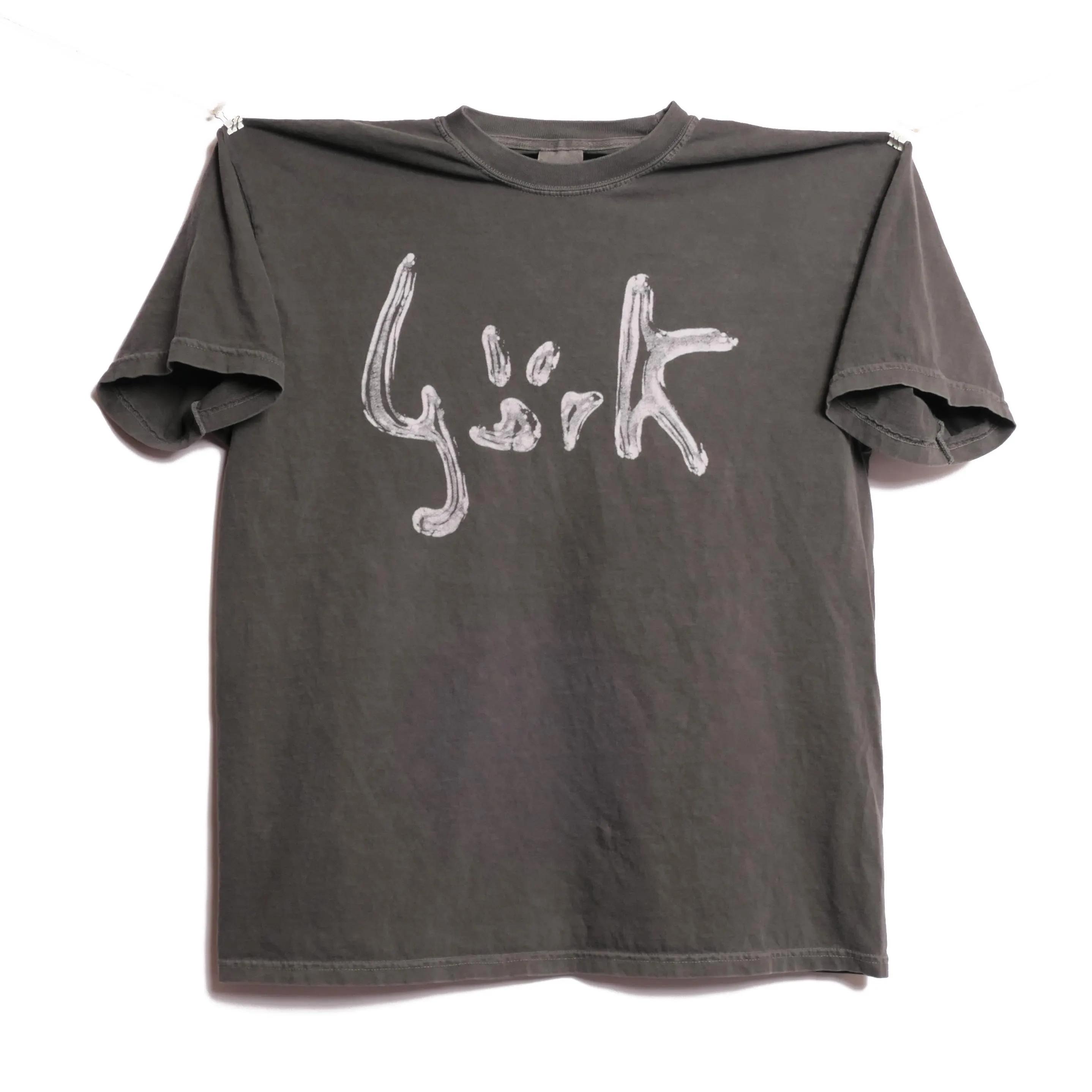 

Summer Men s Pure Cotton Vintage Bjork T-shirt Casual Stylish Loose and Breathable Suitable for Everyday Wear S разноцветный