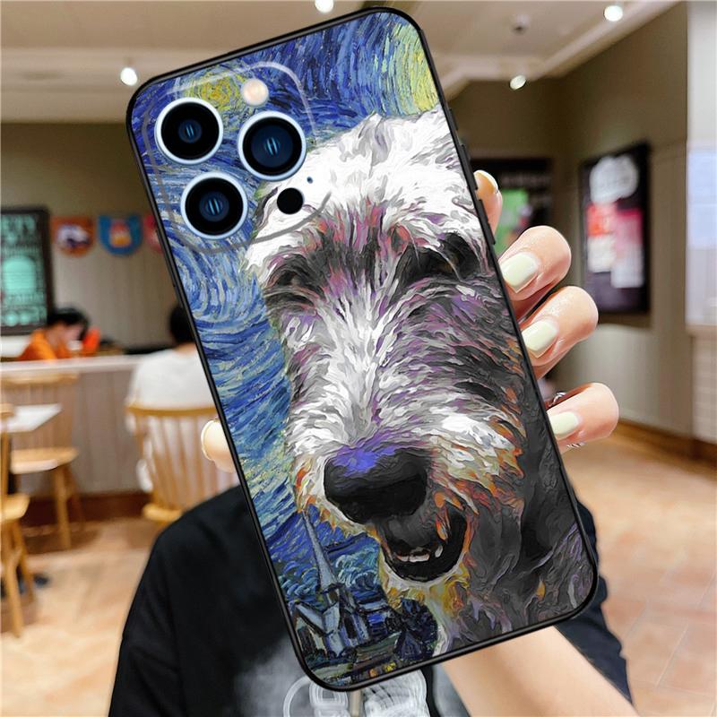 Irish Wolfhound Dog Case For iPhone 17 Pro Max 16 15 14 11 12 13 Mini Plus 16e 17 Air Bumper Cover Accessories