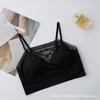 Lace Bra Suspender Adjustable Shoulder Strap Fixed Coaster Ice Silk Beautiful Back Chest Wrapped Sexy Strapless Bra