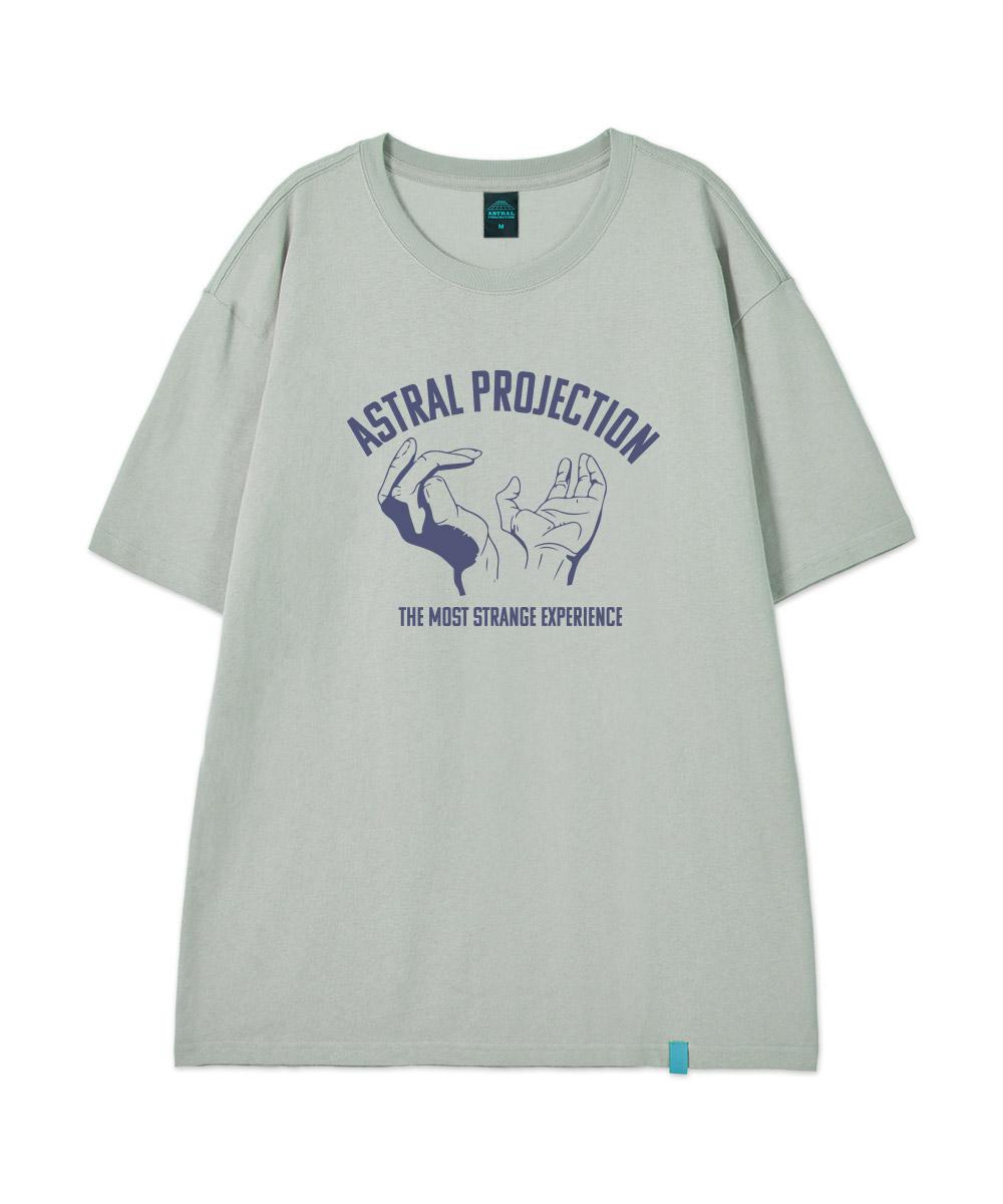 Astral Projection [Astral Hands] Cotton Loose Fit Short Sleeve T-Shirt_Dusty Mint M