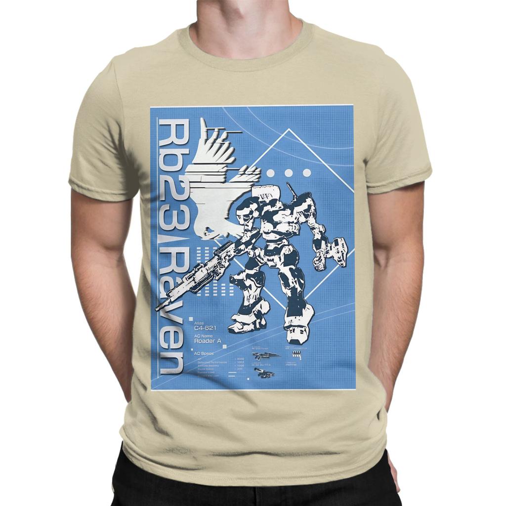 Armored Core Rb23 Raven Blueprint Novelty Graphic 100 Cotton Tshirt Armored Core Tops Tees For Unisex