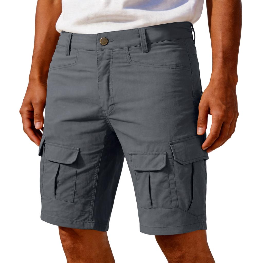 Herren Cargoshorts Lockerer Schnitt Mehrere Taschen Baumwolle Lässige Shorts für Outdoor Wandern Reisen Täglichen Gebrauch