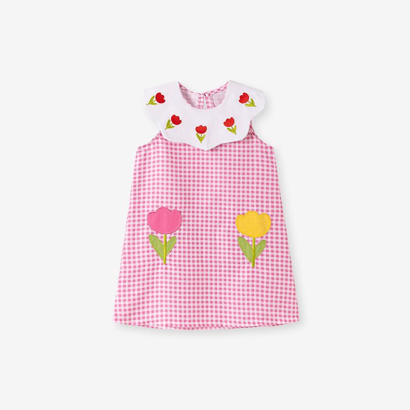 

Little Maven Cute Sleeveless Girls Summer Dress – Stylish European and American Design 4Y