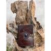 Handmade Leather Triple Moon Journal: Stone Embossed Notebook