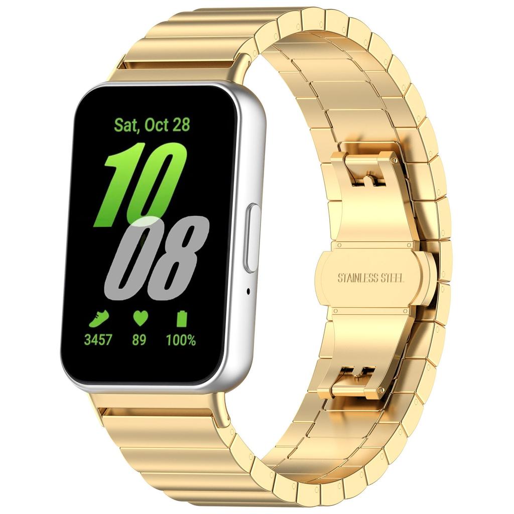 Kovový řemínek pro Samsung Galaxy Fit 3 Nerezová ocel Vyměnitelný náramek pro Samsung Galaxy Fit 3 Příslušenství pro chytrý náramek