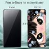 Cute Girl Cartoon Big Eye Design Phone Case For Samsung Galaxy S26 S25 S24 S23 S22 S21 Plus Ultra Note20 Soft Black