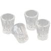 4Pcs/Set Dollhouse Miniature Accessories Mini Resin Transparent Cup Simulation Model