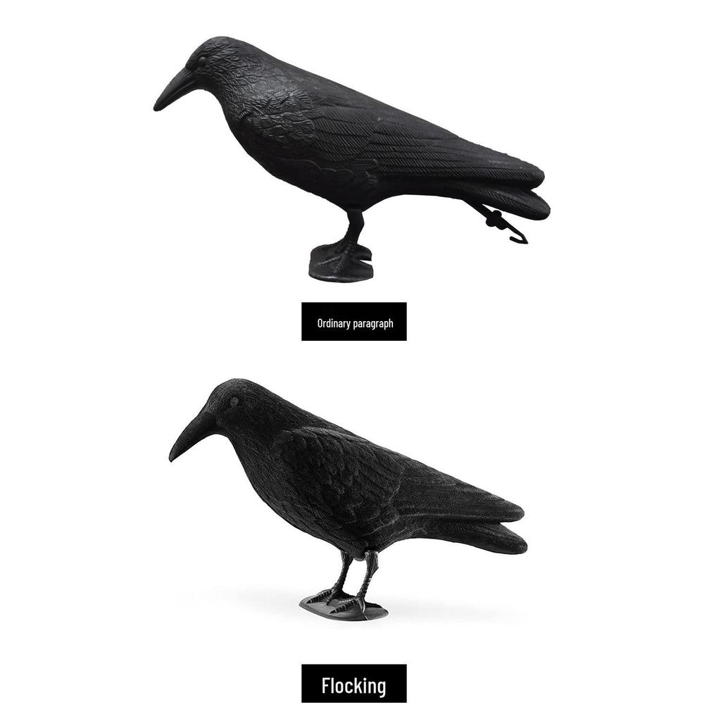 Cross-Border Simulated Crow Repellent Ornament - Halloween Natural Garden Decor, Rat Repellent, Creative Handicraft Props
