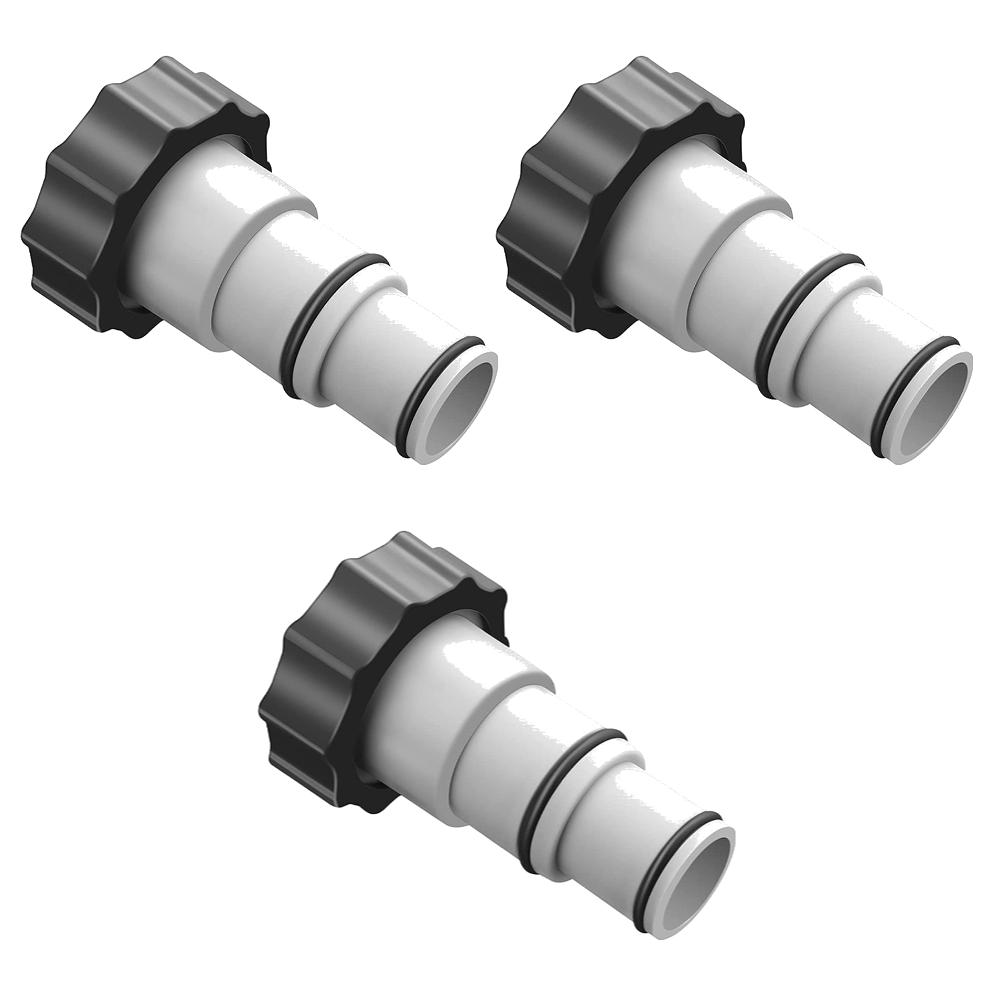 For Intex ARU Threaded Plastic Pool Hose Adapter for 4000 2500 2000 1500 Gallon/Hour Filter Pumps with Threaded Hose Connections