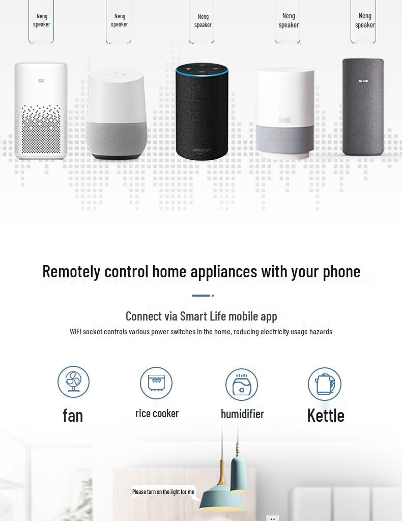 Smart WiFi Socket: USB, US/UK/EU/BR/IL/IT Compatibility