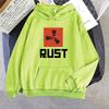 Game RUST Print Hoodie Loose Streetwear Men Pullovers Oversized Clothing Winter Sweatshirts Fleece Long Sleeve Sudaderas