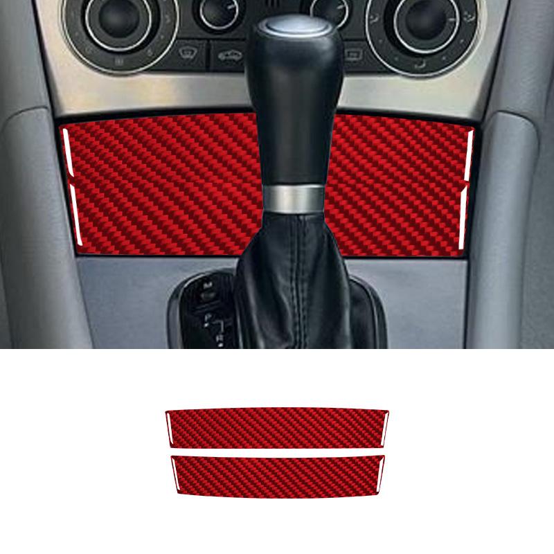 Real Carbon Fiber Car Central Control Storage Box Sticker For Mercedes Benz C Class W203 2005-2007 Car Interior Accessories