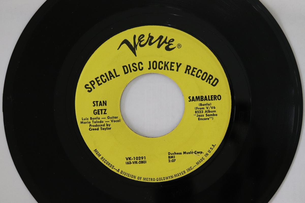 

7inch Record STAN GETZ - Sambalero VK10291 Verve Records 1963 US Jazz Used