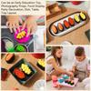 Vaguelly Set of 6 Simulation Sushi Onigiri Plastic Model Food Decorative Perfect for Kitchen and Party Decorations Models, Samples, Toys,