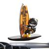 Orsetto Surfista Carino Ornamento per Auto Orsetto Surfista Oscillante Decorazioni per Console Centrale Auto Interni Divertente Decorazione Cruscotto Auto