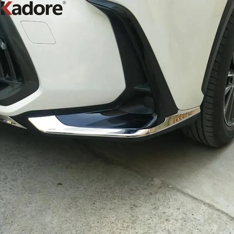 For Lexus NX 250 350 350H 450H - 2024 2025 Steel Car Front Bumper Corner Cover Trim Anti-Collision Strip Accessories
