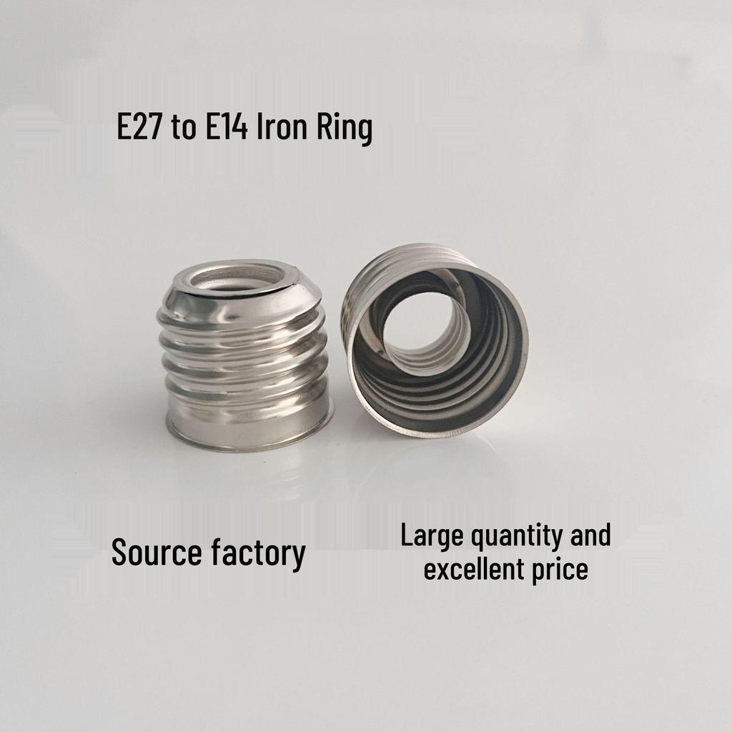 E27 To E14 Lamp Holder Socket Adapter with Iron Ring