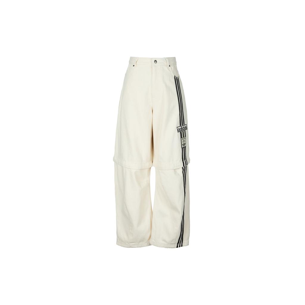 adidas Originals Adibreak Ss25 Comfortable Breathable Casual Jeans Women Bottoms Natural-Denim Beige JD5618