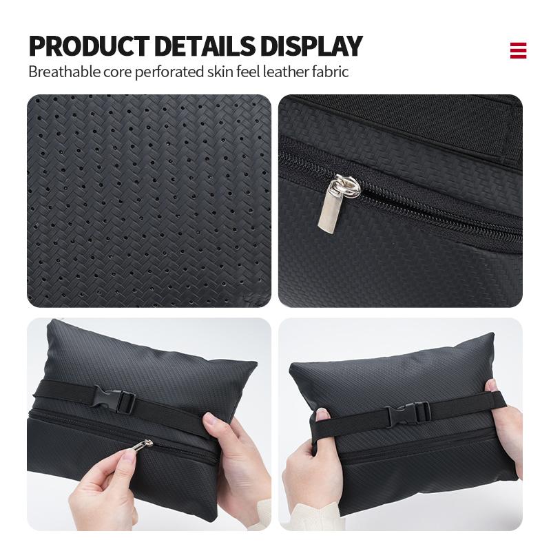 BBEI1 Car Logo Headrest Neck Support Seat Adjustable Neck Pillow Interior Accessories For KIA Cerato Soul Venga Forte Spectra Sedona