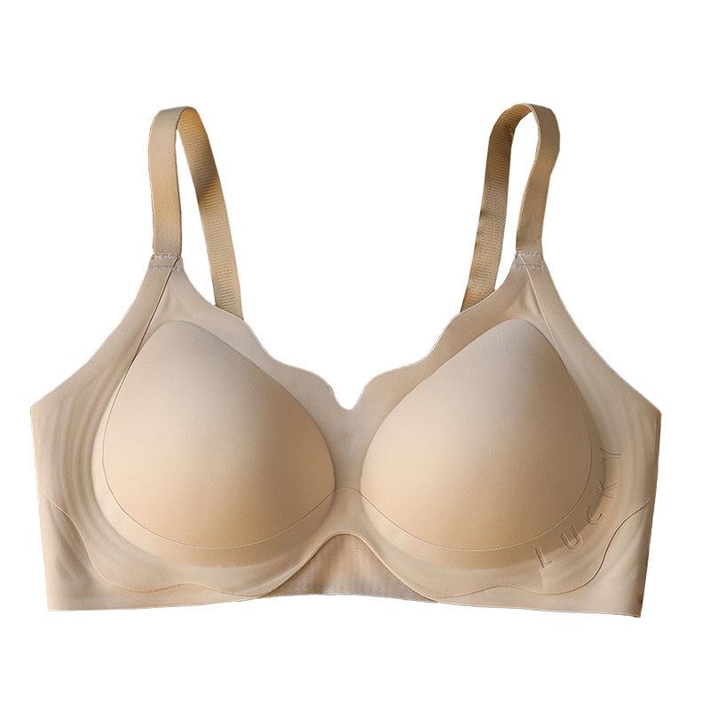 Spring Summer Push-Up Jelly Foam Bra - Anti-Sagging, Underarm Shaping, Steel Ring Support, Markless Design