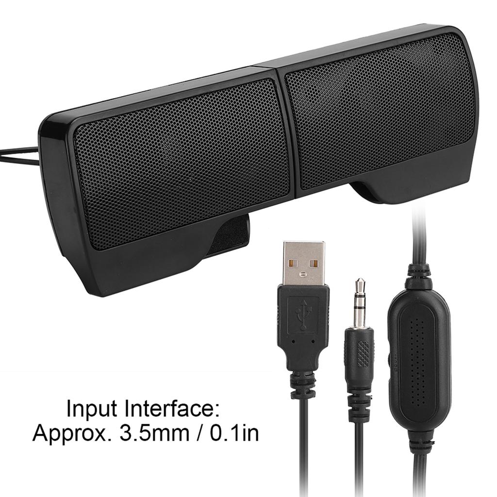 Laptop Soundbar USB Clip Screen Mini Desktop Portable 2.0 Audio Computer Accessories