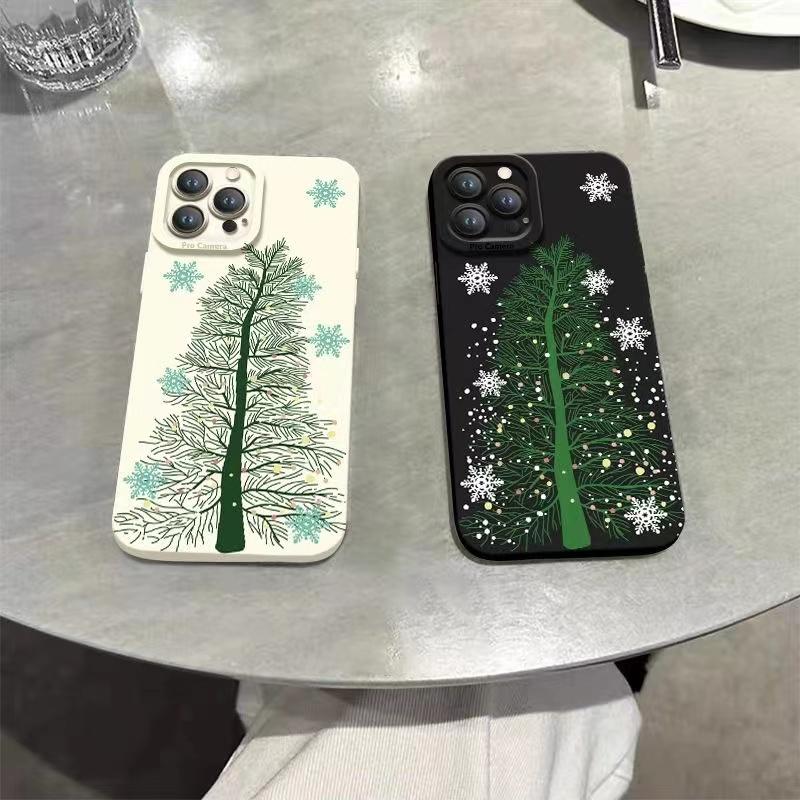 Christmas Cartoon New Year Gift Phone Case iPhone 15 14 13 12 11 Pro Max Mini X Xs XR 7 8 Plus SE Soft Silicone Cover