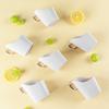 Baijie Disposable Paper Cup Holder, Thickened, 12-Pack, Office Tea Cup Insulated Cup Holder Base, Plastic Cup Sleeve, Paper Cup Stand