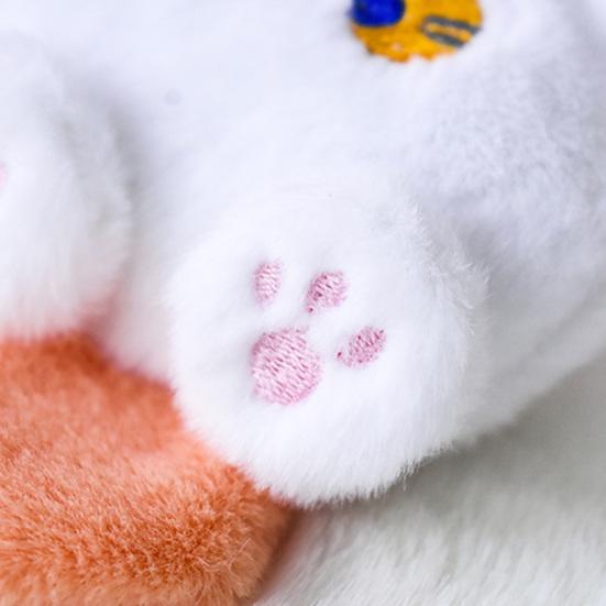 Tecknad Katt Nyckelring Hänge Söt Plyschkattunge Hänge Fylld Luddig Katt Hänge Ryggsäcksberlock Tillbehör för Handväska Plånbok Nyckelring