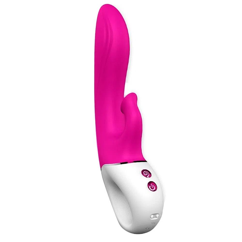 S-HANDE Dew Bunny Vibrator with suction function and 9 vibration modes Red Rose