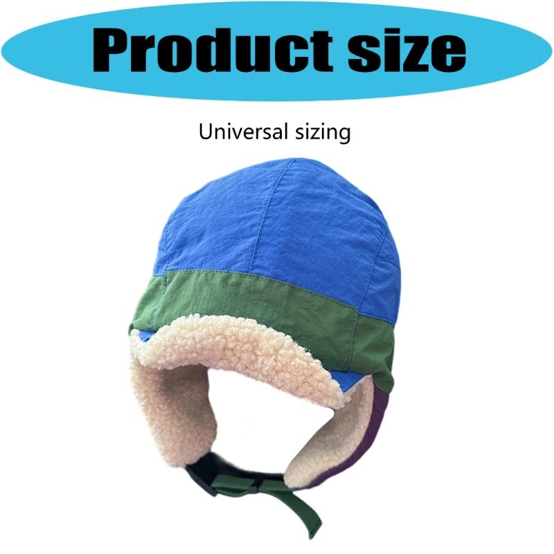 Warm Trapper Cap With Adjustable Strap And Insulated Padding For Cold Weather Sport Adventure Hiking Cycling Wear