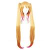 Tohru Cosplay Wig Kobayashi Dragon Maid Long Golden Pink Ombre Heat Resistant Synthetic Hair Anime Wigs + Wig Cap